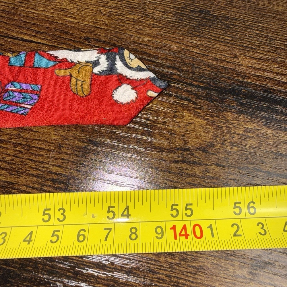 Vintage Disney Mickey Unlimited Christmas Necktie Mickey‎ Minnie Pluto Holiday - Picture 9 of 9